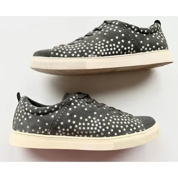 Skechers Street Sneakers Gray Suede Nebulae Silver Stars Celestial Womens 8 - Picture 3 of 8